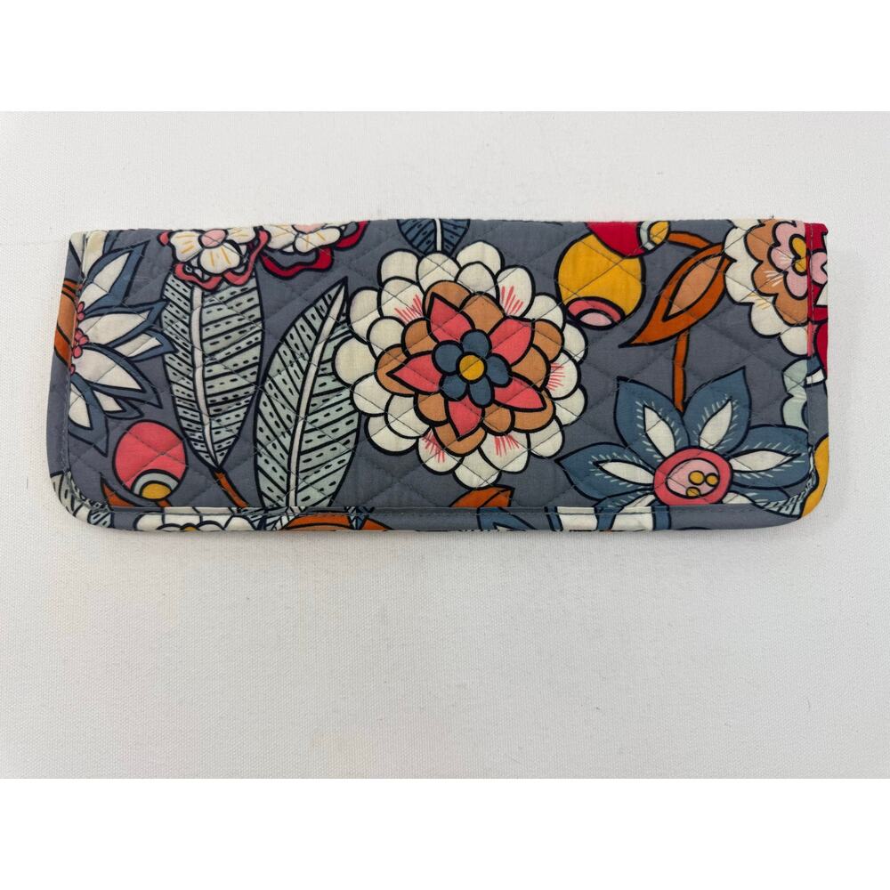 Vera Bradley Tropical Evening Flat Iron Travel Case + ID Holder Set - Picture 5 of 8